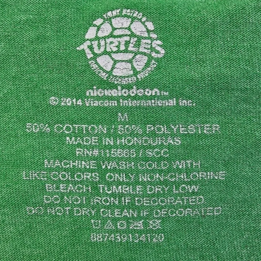 Teenage Mutant Ninja Turtles T-Shirt Nickelodeon Green Mens‎ Size M - Picture 3 of 6